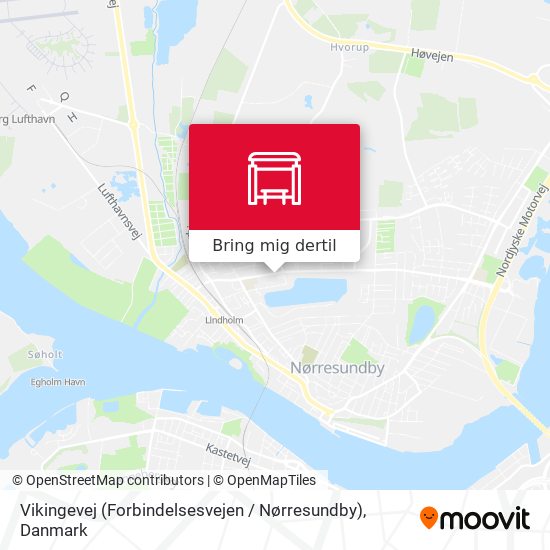 Vikingevej (Forbindelsesvejen / Nørresundby) kort