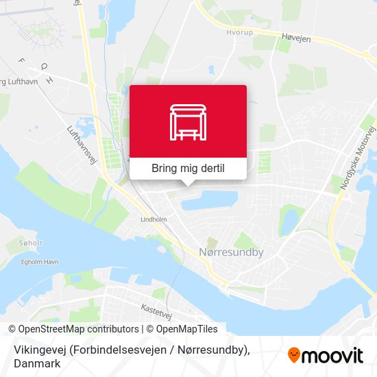 Vikingevej (Forbindelsesvejen / Nørresundby) kort