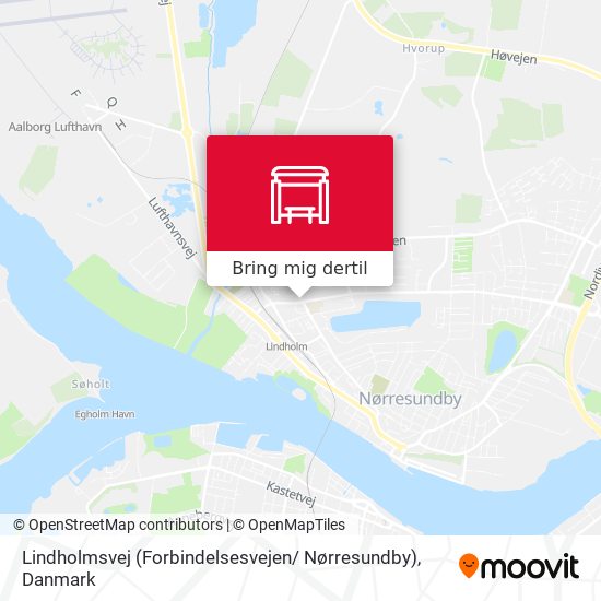 Lindholmsvej (Forbindelsesvejen/ Nørresundby) kort