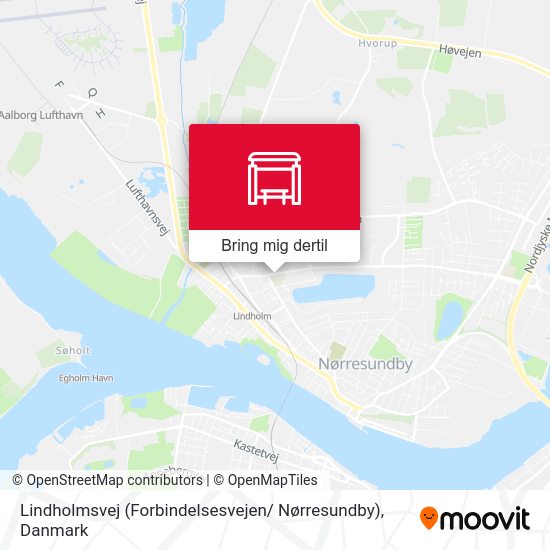 Lindholmsvej (Forbindelsesvejen/ Nørresundby) kort