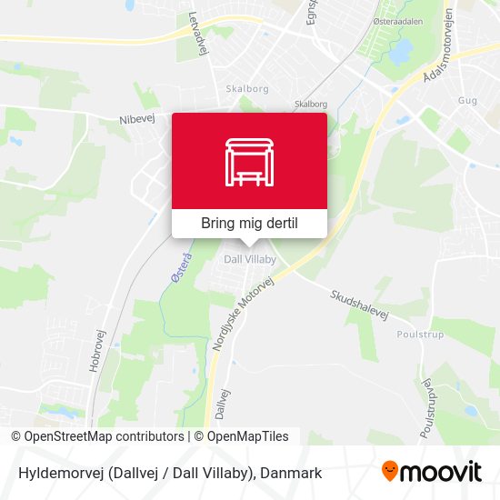 Hyldemorvej (Dallvej / Dall Villaby) kort