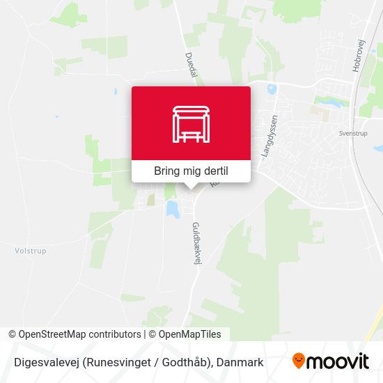 Digesvalevej (Runesvinget / Godthåb) kort