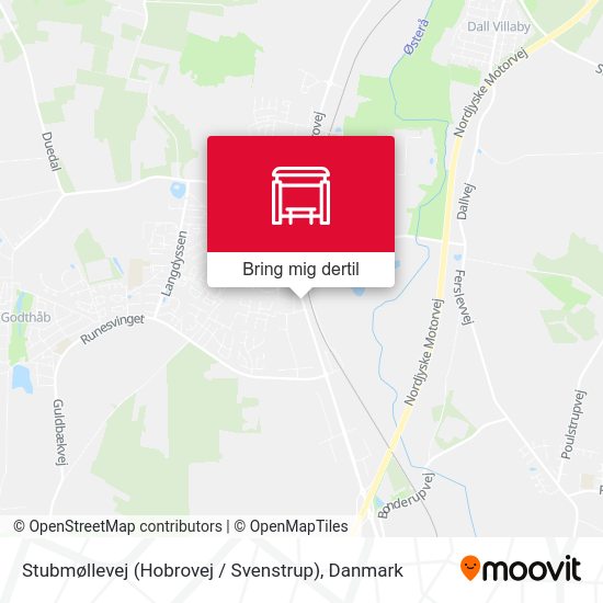 Stubmøllevej (Hobrovej / Svenstrup) kort