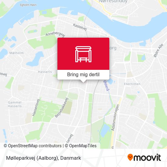 Mølleparkvej (Aalborg) kort