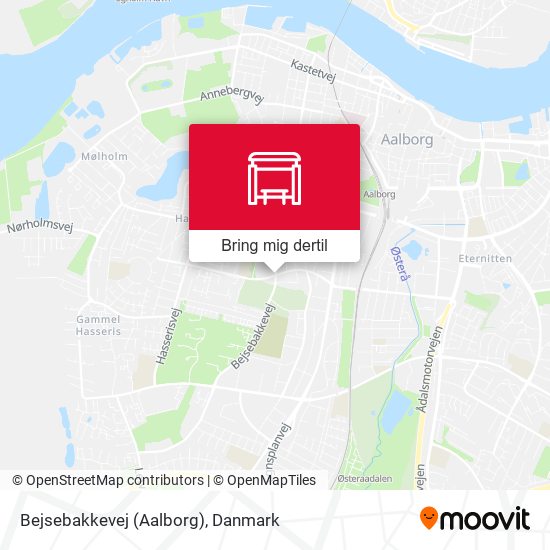 Bejsebakkevej (Aalborg) kort