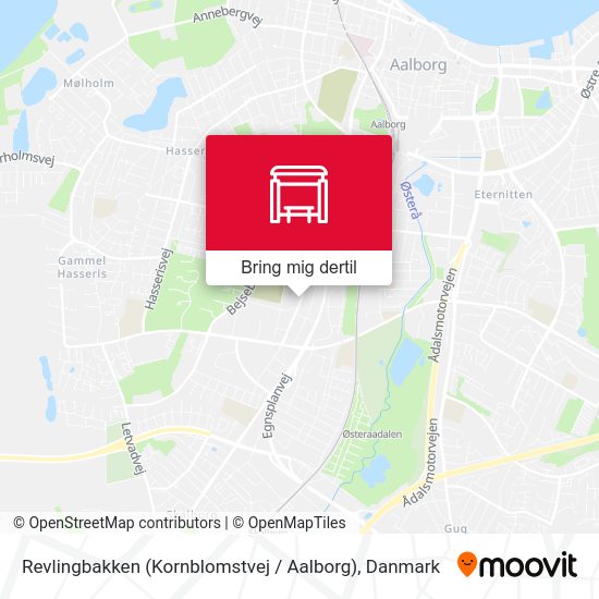 Revlingbakken (Kornblomstvej / Aalborg) kort