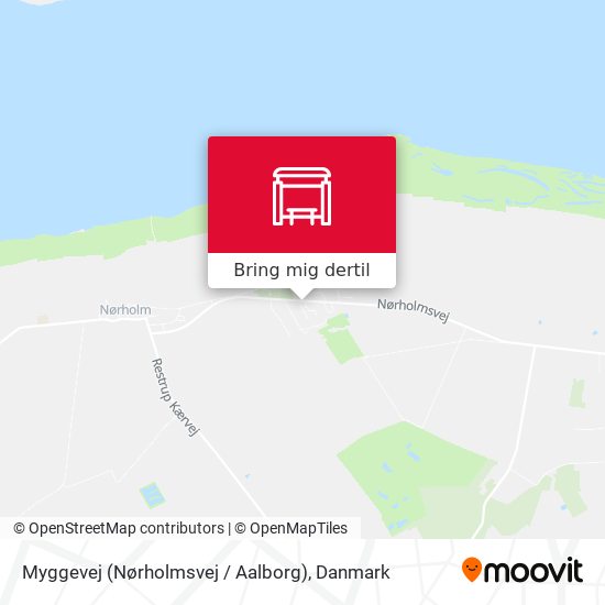 Myggevej (Nørholmsvej / Aalborg) kort