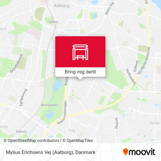 Mylius Erichsens Vej (Aalborg) kort