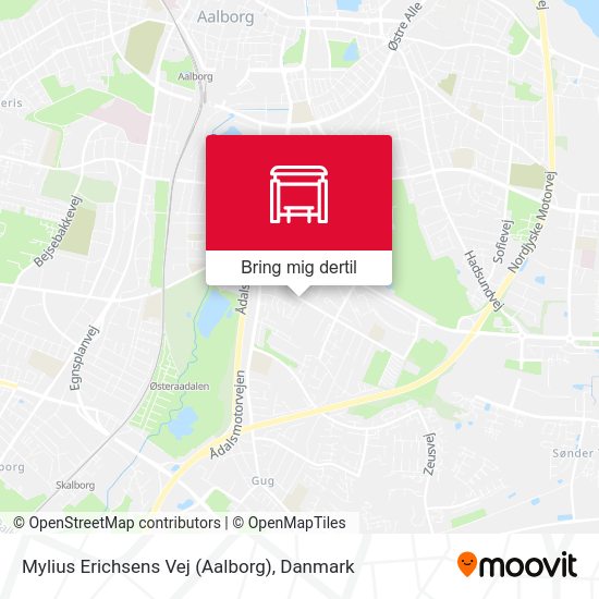 Mylius Erichsens Vej (Aalborg) kort