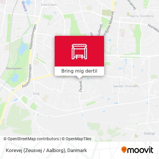 Korevej  (Zeusvej / Aalborg) kort