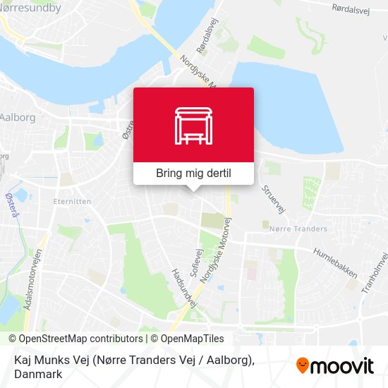 Kaj Munks Vej (Nørre Tranders Vej / Aalborg) kort