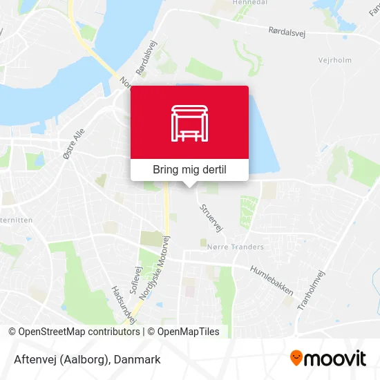 Aftenvej (Aalborg) kort