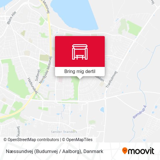 Næssundvej (Budumvej / Aalborg) kort