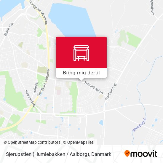 Sjørupstien (Humlebakken / Aalborg) kort