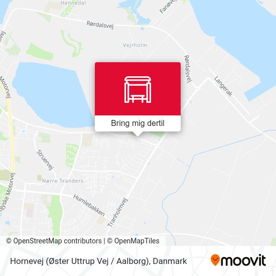 Hornevej (Øster Uttrup Vej / Aalborg) kort