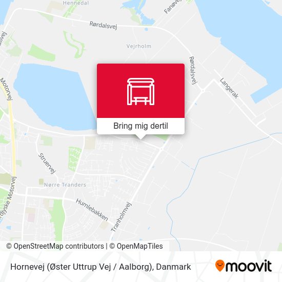 Hornevej (Øster Uttrup Vej / Aalborg) kort
