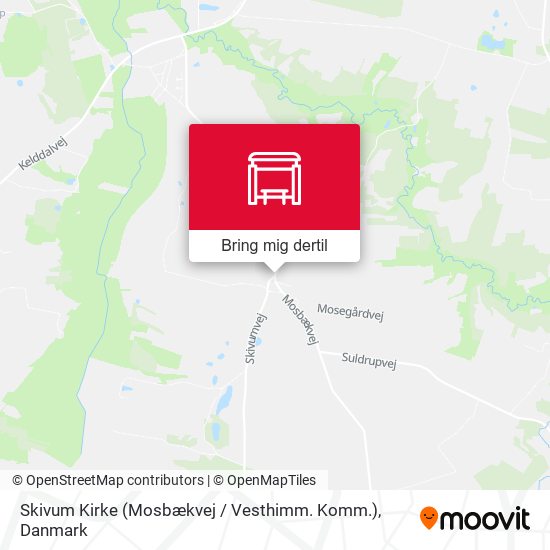 Skivum Kirke (Mosbækvej / Vesthimm. Komm.) kort