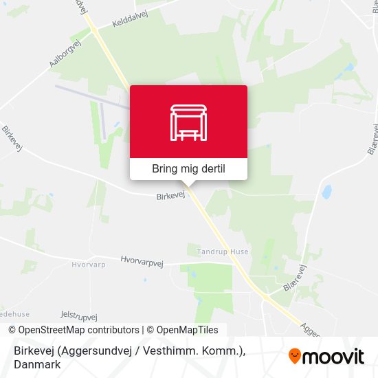 Birkevej (Aggersundvej / Vesthimm. Komm.) kort