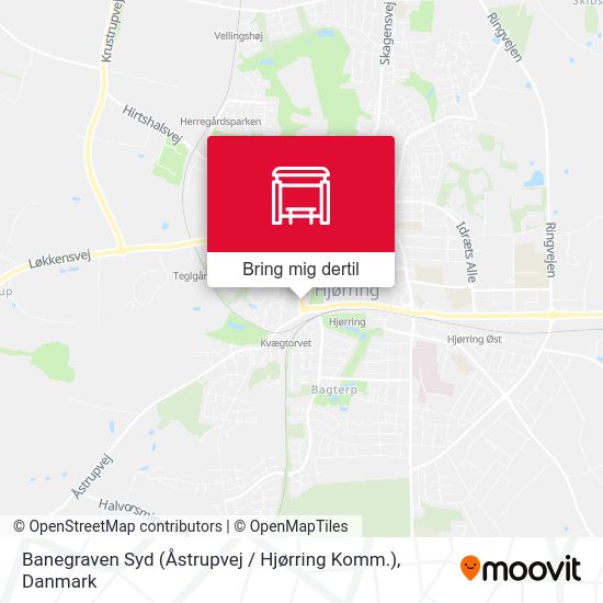 Banegraven Syd (Åstrupvej / Hjørring Komm.) kort