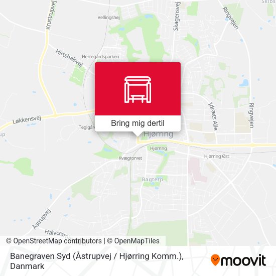 Banegraven Syd (Åstrupvej / Hjørring Komm.) kort