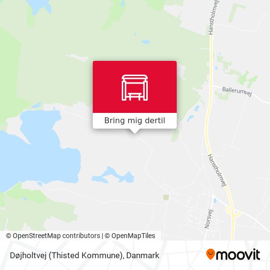 Døjholtvej (Thisted Kommune) kort
