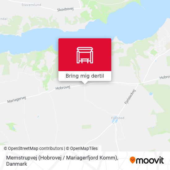 Memstrupvej (Hobrovej / Mariagerfjord Komm) kort
