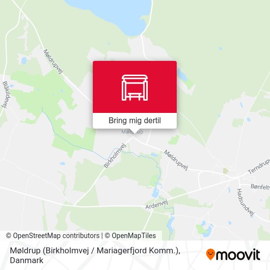 Møldrup (Birkholmvej / Mariagerfjord Komm.) kort