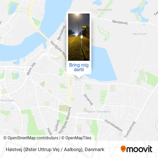 Høstvej (Øster Uttrup Vej / Aalborg) kort