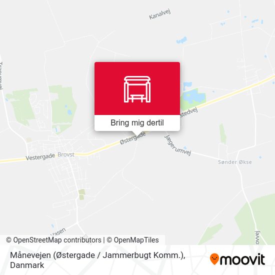 Månevejen (Østergade / Jammerbugt Komm.) kort