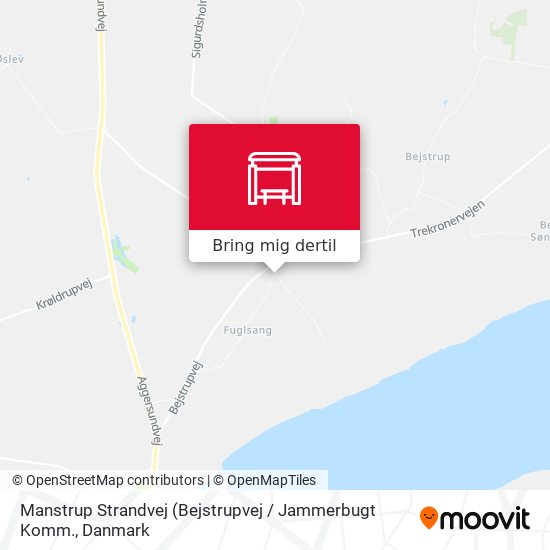 Manstrup Strandvej kort