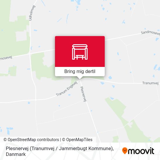 Plesnervej (Tranumvej / Jammerbugt Kommune) kort