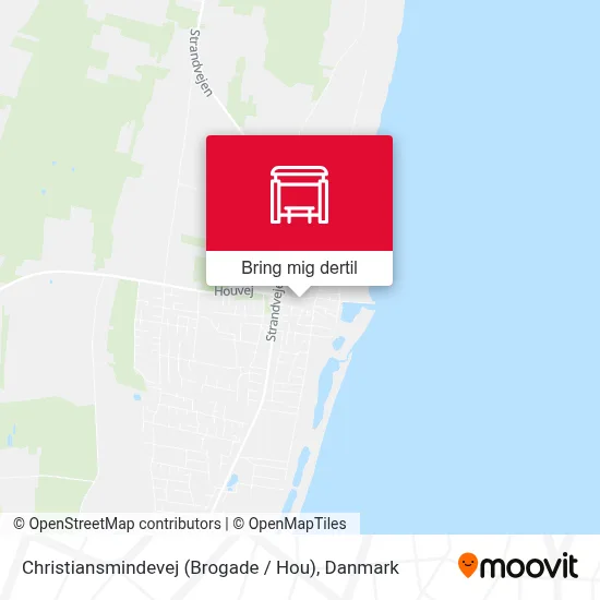 Christiansmindevej (Brogade / Hou) kort