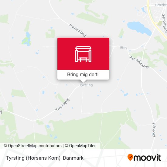 Tyrsting (Horsens Kom) kort