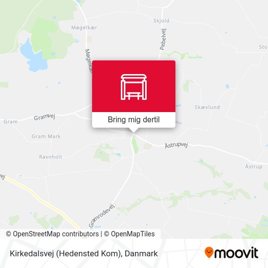 Kirkedalsvej (Hedensted Kom) kort