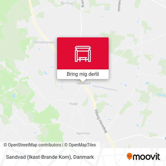Sandvad (Ikast-Brande Kom) kort
