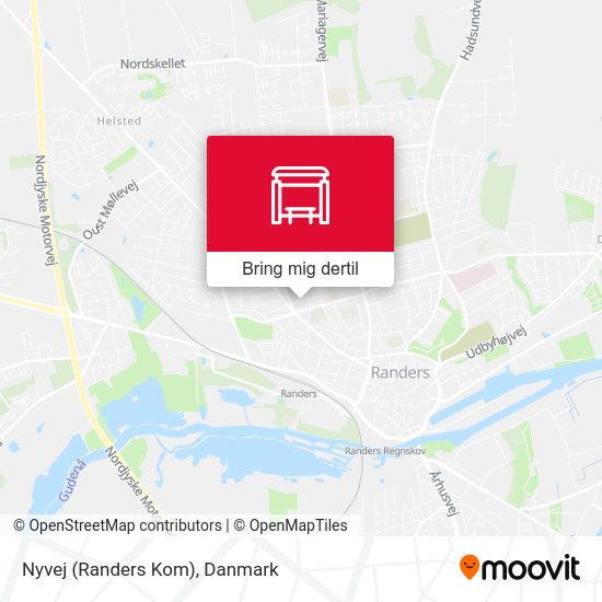 Nyvej (Randers Kom) kort