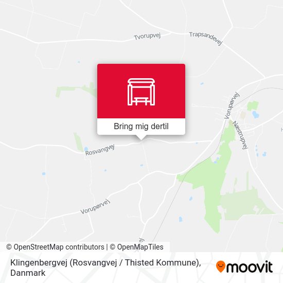 Klingenbergvej (Rosvangvej / Thisted Kommune) kort