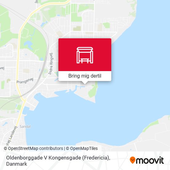 Oldenborggade V Kongensgade (Fredericia) kort