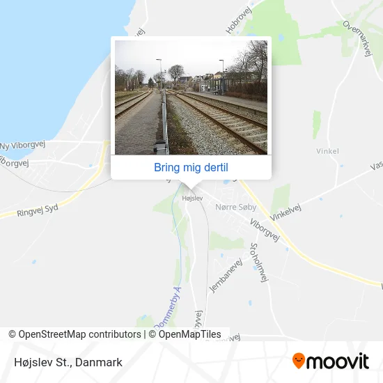 Højslev St. kort