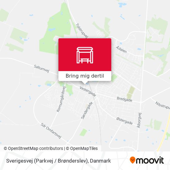 Sverigesvej (Parkvej / Brønderslev) kort