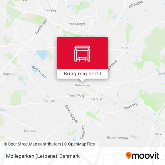 Mølleparken (Letbane) kort
