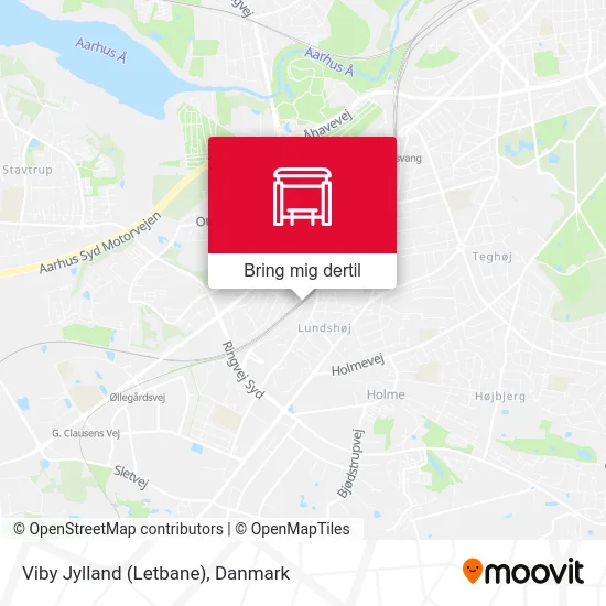 Viby Jylland (Letbane) kort