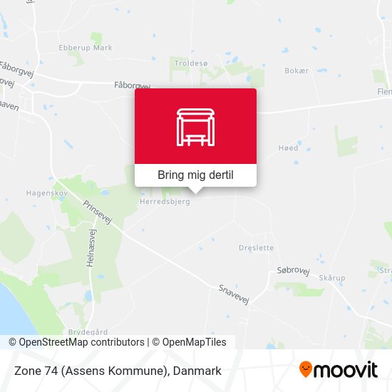 Zone 74 (Assens Kommune) kort