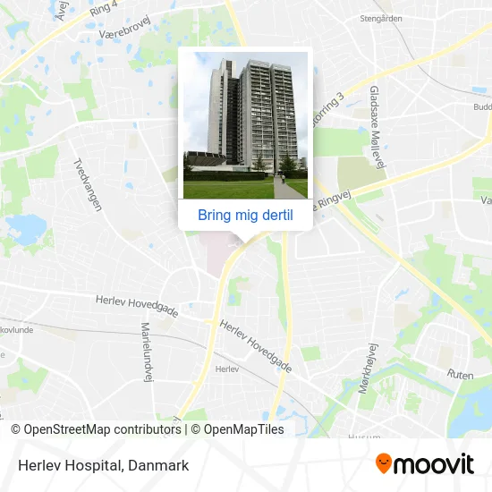 Herlev Hospital kort