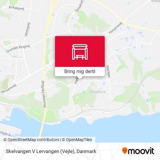 Skelvangen V Lervangen (Vejle) kort