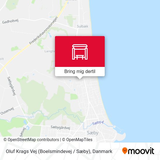 Oluf Krags Vej (Boelsmindevej / Sæby) kort