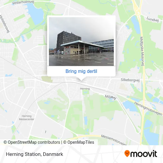 Herning Station kort