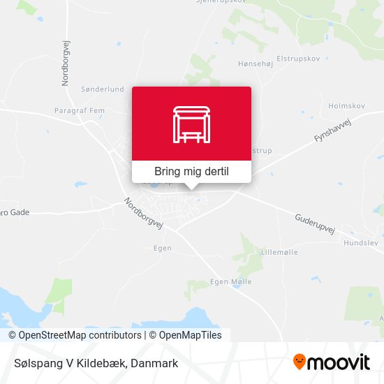 Sølspang V Kildebæk kort