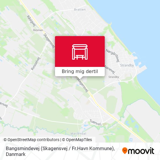 Bangsmindevej (Skagensvej / Fr.Havn Kommune) kort