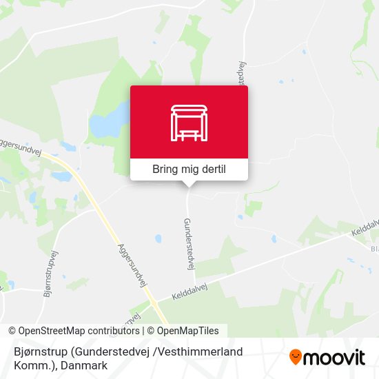 Bjørnstrup (Gunderstedvej /Vesthimmerland Komm.) kort